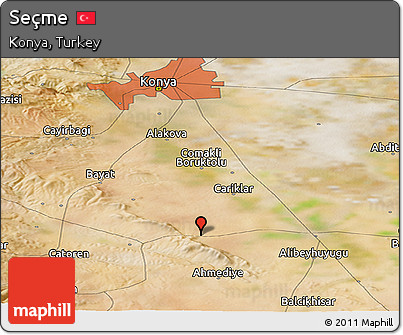 Satellite Panoramic Map of Seçme