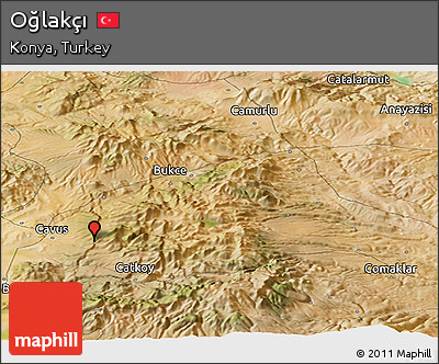 Satellite Panoramic Map of Oğlakçı