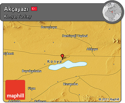 Physical 3D Map of Akçayazı