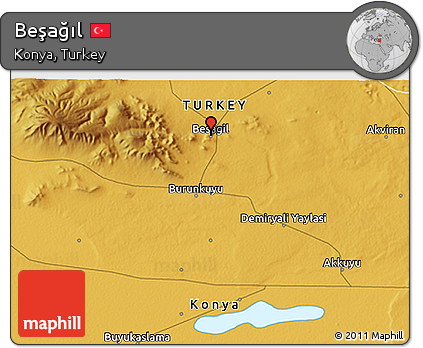 Physical 3D Map of Beşağıl