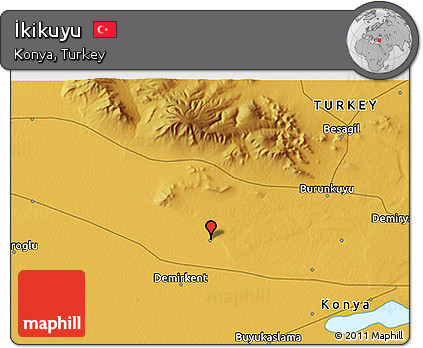 Physical 3D Map of İkikuyu