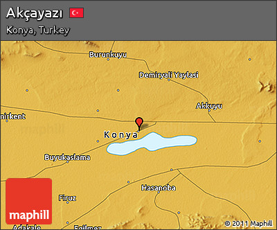 Physical 3D Map of Akçayazı