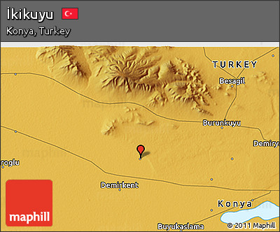 Physical 3D Map of İkikuyu