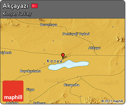 Physical 3D Map of Akçayazı