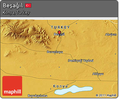Physical 3D Map of Beşağıl