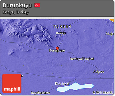 Political 3D Map of Burunkuyu