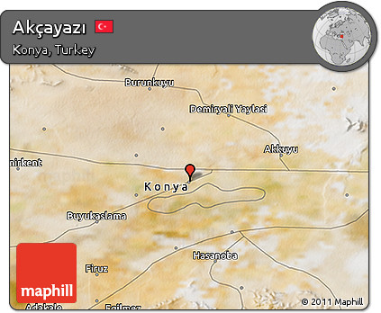 Satellite 3D Map of Akçayazı