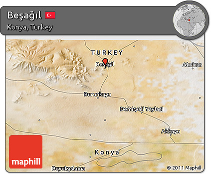 Satellite 3D Map of Beşağıl