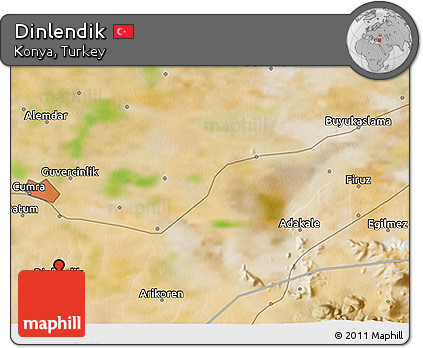 Satellite 3D Map of Dinlendik