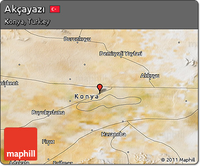 Satellite 3D Map of Akçayazı