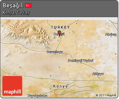 Satellite 3D Map of Beşağıl