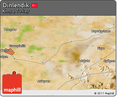 Satellite 3D Map of Dinlendik