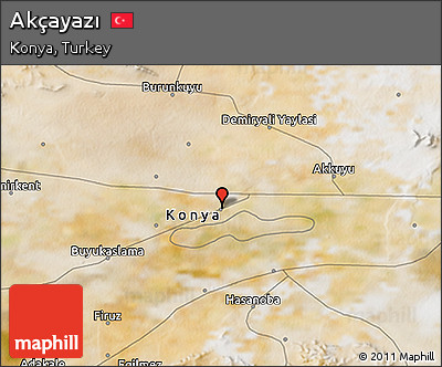 Satellite 3D Map of Akçayazı