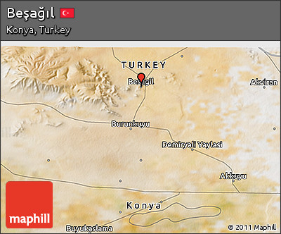Satellite 3D Map of Beşağıl