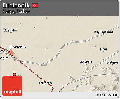Shaded Relief 3D Map of Dinlendik
