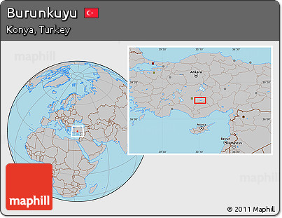 Gray Location Map of Burunkuyu