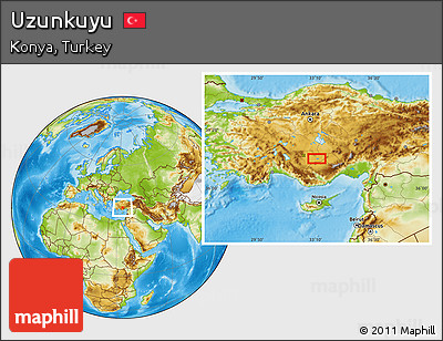 Physical Location Map of Uzunkuyu
