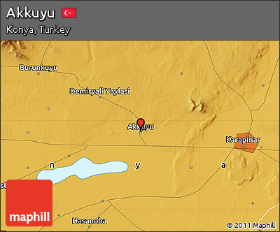 Physical Map of Akkuyu