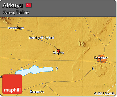 Physical Map of Akkuyu