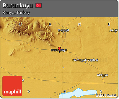 Physical Map of Burunkuyu