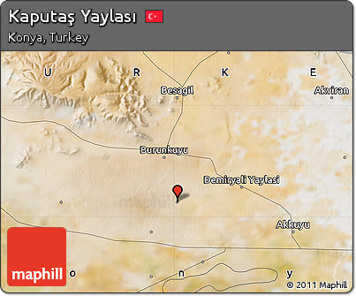 Satellite Map of Kaputaş Yaylası