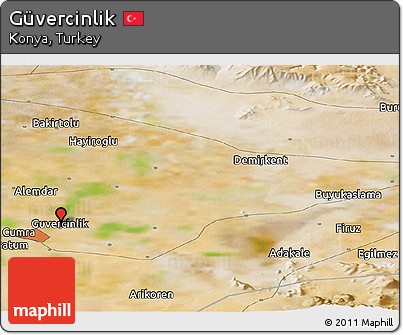 Satellite Panoramic Map of Güvercinlik