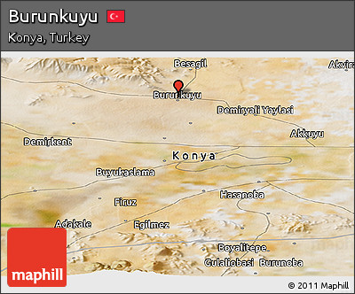 Satellite Panoramic Map of Burunkuyu
