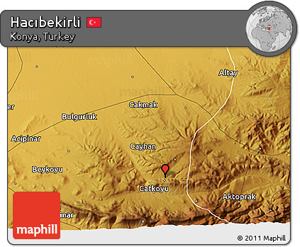 Physical 3D Map of Hacıbekirli