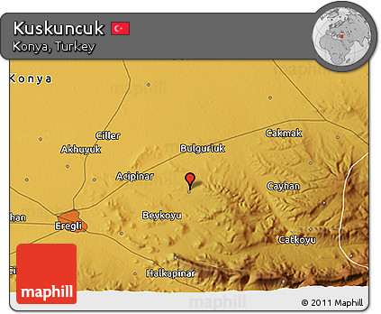 Physical 3D Map of Kuskuncuk