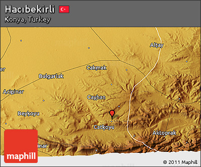 Physical 3D Map of Hacıbekirli