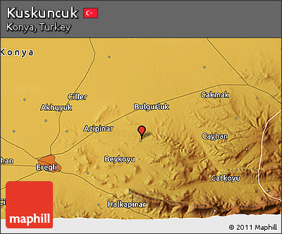 Physical 3D Map of Kuskuncuk