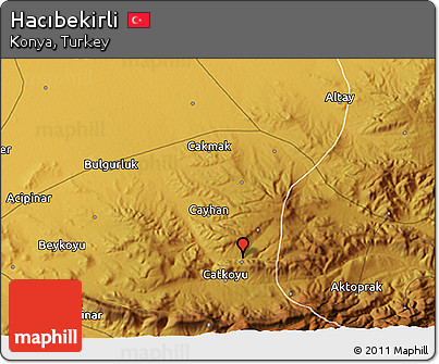 Physical 3D Map of Hacıbekirli