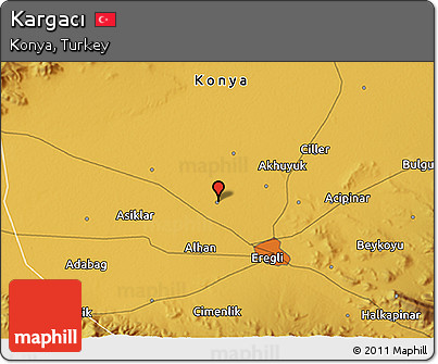 Physical 3D Map of Kargacı
