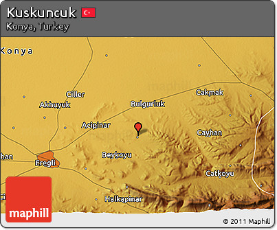 Physical 3D Map of Kuskuncuk