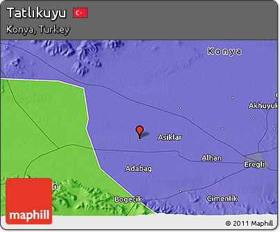 Political 3D Map of Tatlıkuyu