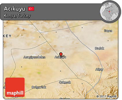 Satellite 3D Map of Acıkuyu