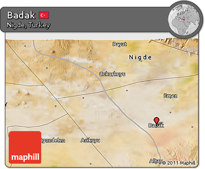 Satellite 3D Map of Badak