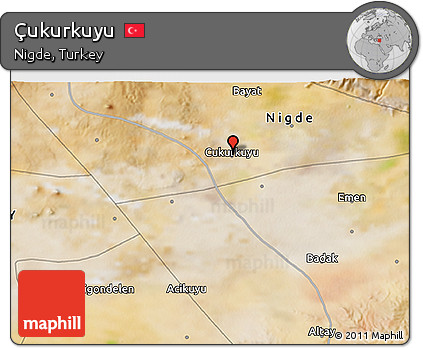 Satellite 3D Map of Çukurkuyu