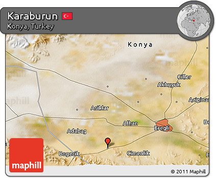 Satellite 3D Map of Karaburun