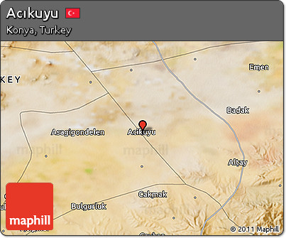 Satellite 3D Map of Acıkuyu