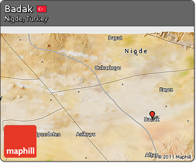 Satellite 3D Map of Badak