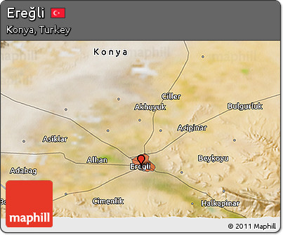 Satellite 3D Map of Ereğli