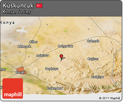 Satellite 3D Map of Kuskuncuk