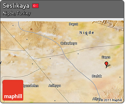 Satellite 3D Map of Seslikaya
