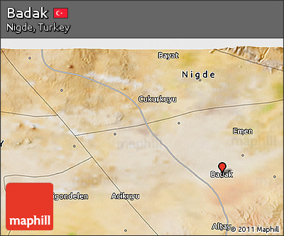 Satellite 3D Map of Badak