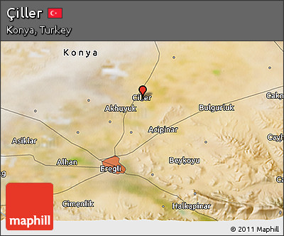 Satellite 3D Map of Çiller