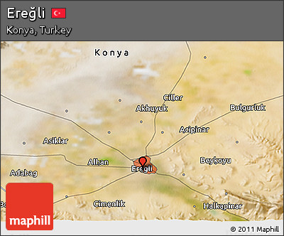 Satellite 3D Map of Ereğli