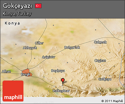 Satellite 3D Map of Gökçeyazı