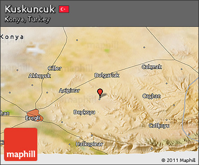 Satellite 3D Map of Kuskuncuk