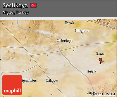 Satellite 3D Map of Seslikaya
